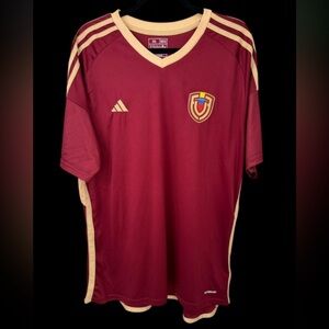 ADIDAS VENEZUELA NATIONAL FOOTBALL SOCCER TEAM JERSEY HOME COLOR SZ. 2 XL MINT!